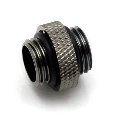 XSPC G1/4" 5mm Male to Male Fitting (Black Chrome)