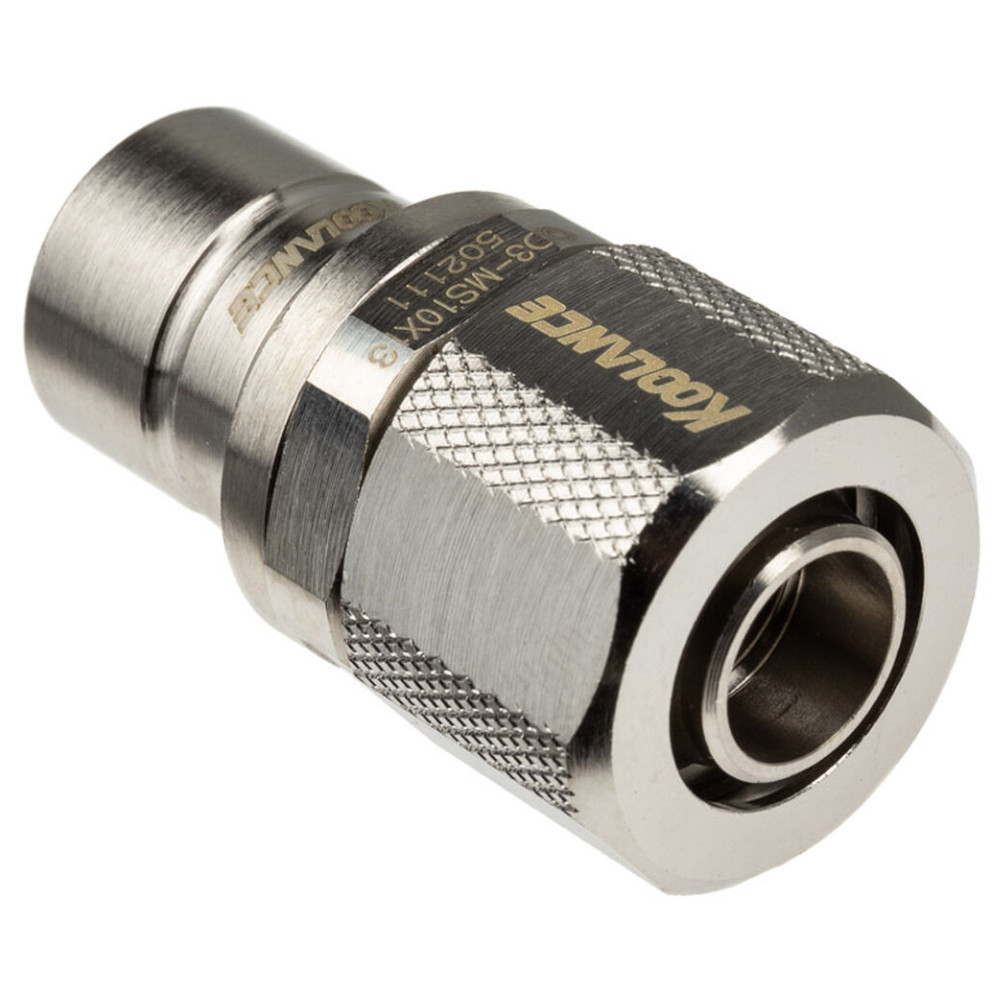 Koolance - Koolance QD3 Male Quick Disconnect No-Spill Coupling, Compression for 10mm x 13mm (3/8in x 1/2in)