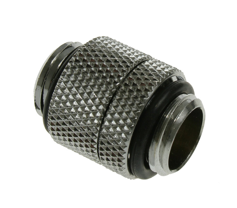Bitspower Silver Shining Male to Male Rotary Adapter