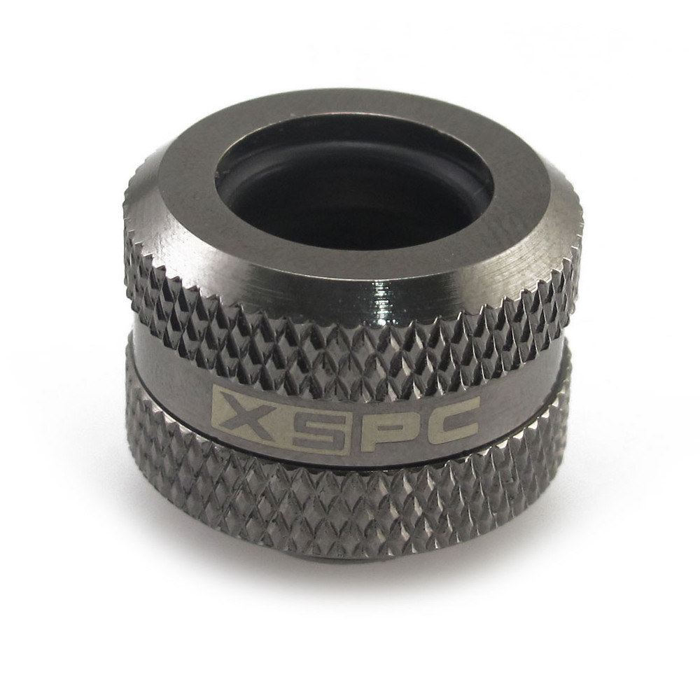 XSPC - XSPC G1/4" to 14mm Rigid Tubing Triple Seal 8 Pack - Black Chrome