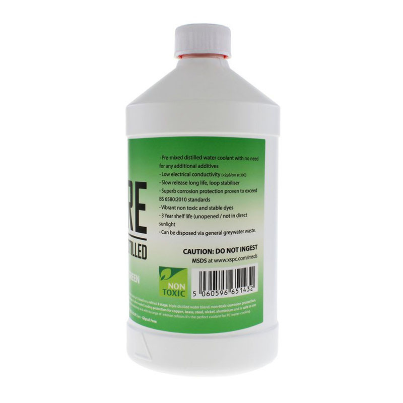 XSPC - XSPC PURE Premix Distilled Coolant 1 Litre - UV Green