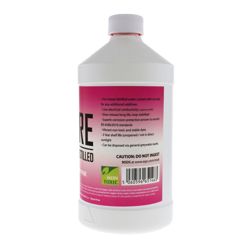 XSPC - XSPC PURE Premix Distilled Coolant 1 Litre - UV Pink