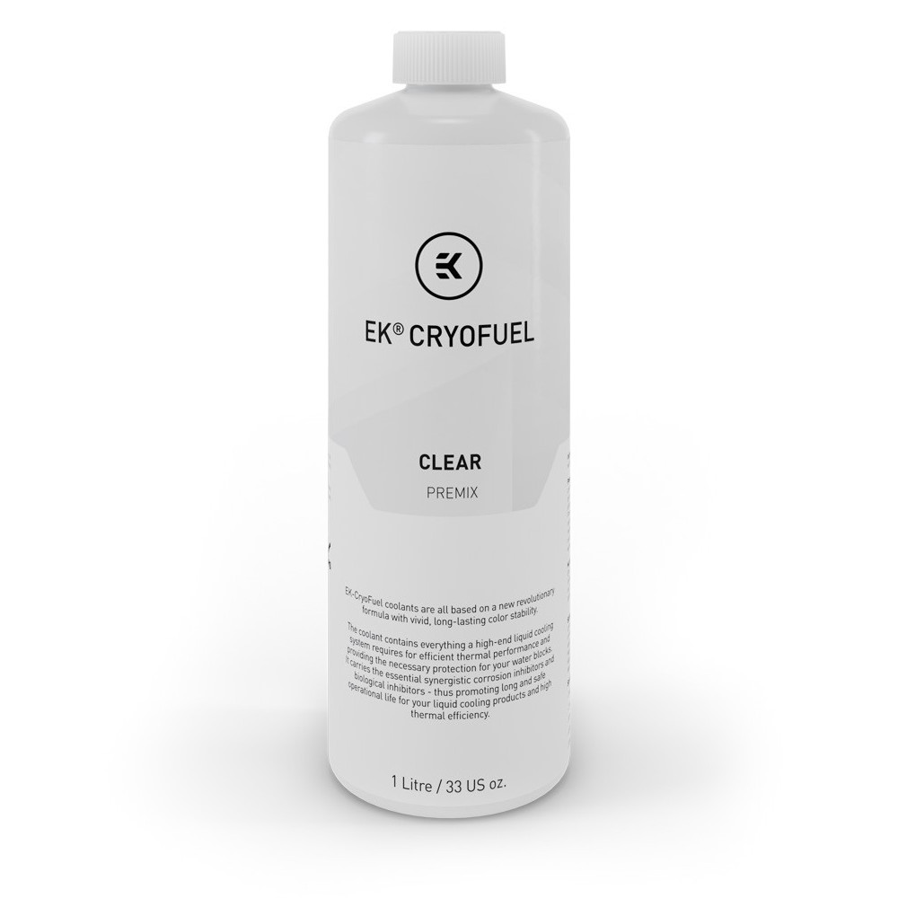 EK Water Blocks EK-CryoFuel Clear 1L Premix Watercooling Fluid - 1 Litre