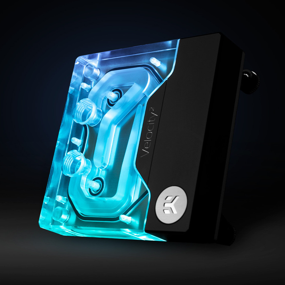 EK Water Blocks - EK Water Blocks EK-Quantum Velocity² D-RGB CPU Water Block For Intel 1200 - Nickel + Plexi