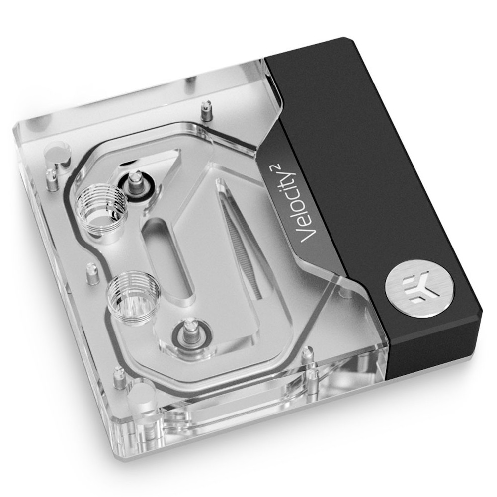 EK Water Blocks - EK Water Blocks EK-Quantum Velocity² D-RGB CPU Water Block For Intel 1200 - Nickel + Plexi