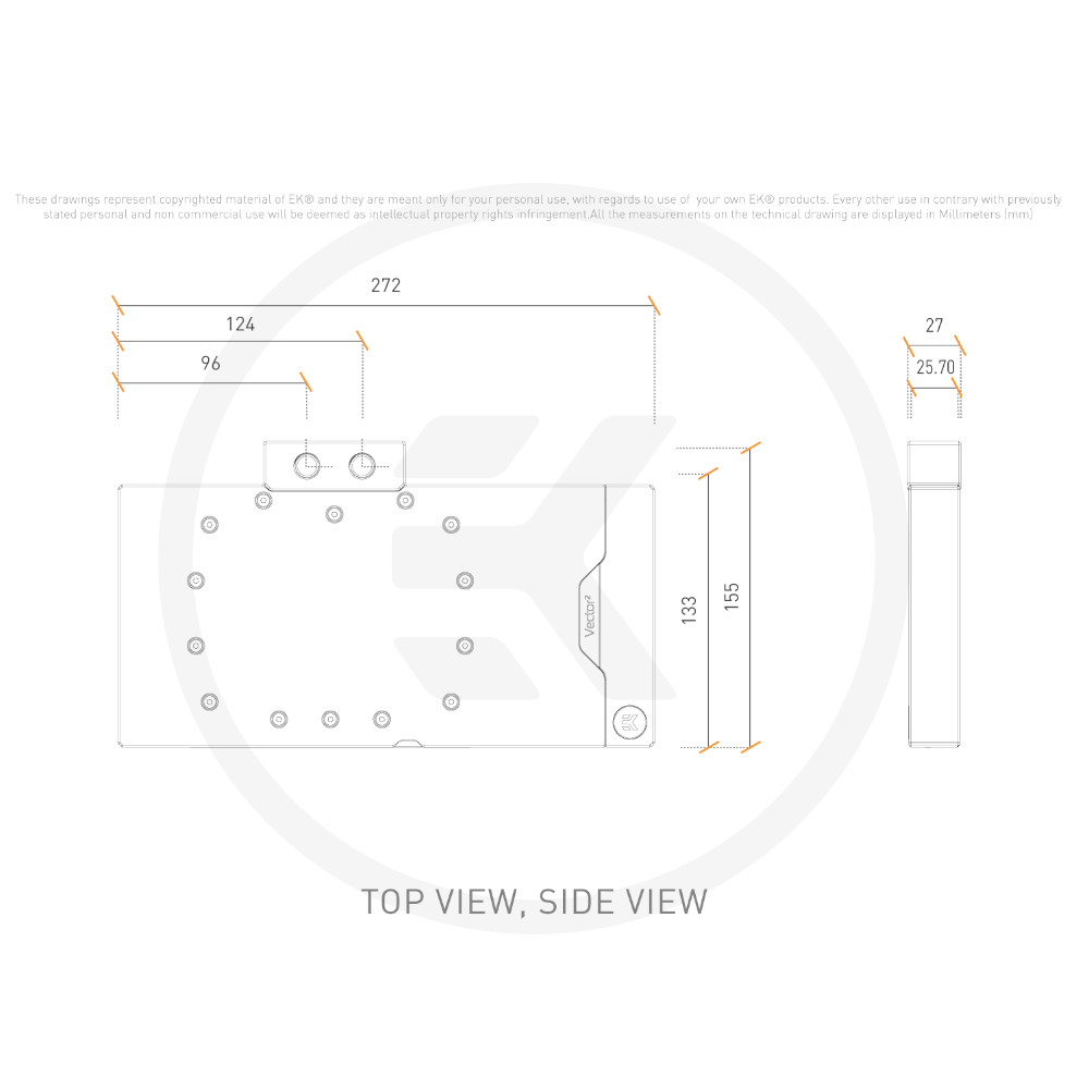 EK Water Blocks - EK Water Blocks EK-Quantum Vector² Master/Gaming RTX 4090 D-RGB Water Block - Nickel + Acetal