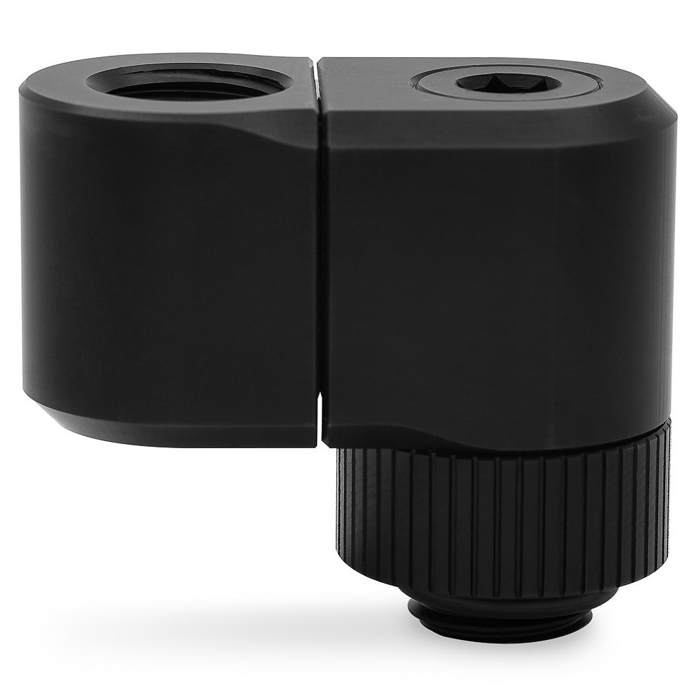 EK Water Blocks - EK Water Blocks EK-Quantum Torque Double Rotary 21mm Offset Fitting - Black
