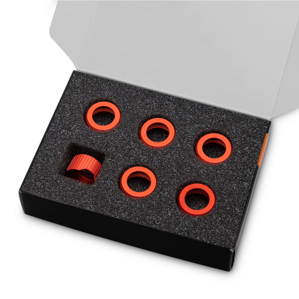 EK Water Blocks EK-Quantum Torque Compression Ring 6-Pack HDC 12 - Red