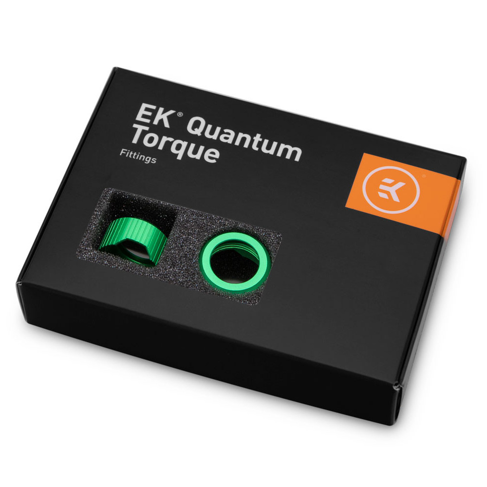 EK Water Blocks - EK Water Blocks EK-Quantum Torque Compression Ring 6-Pack HDC 14 - Green