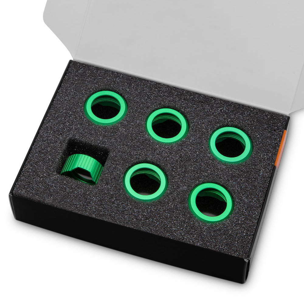 EK Water Blocks EK-Quantum Torque Compression Ring 6-Pack HDC 16 - Green