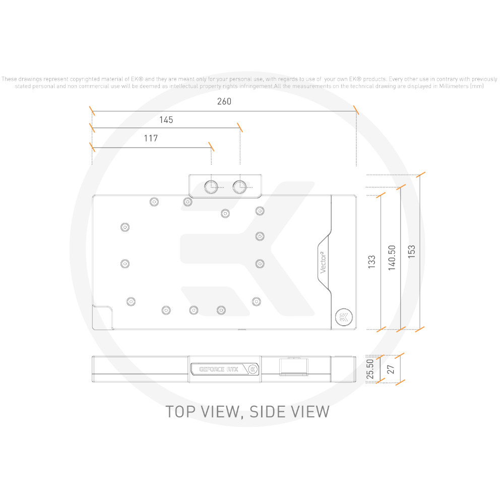 EK Water Blocks - EK Water Blocks EK-Quantum Vector² Strix/TUF RTX 4090 D-RGB Water Block - White Edition