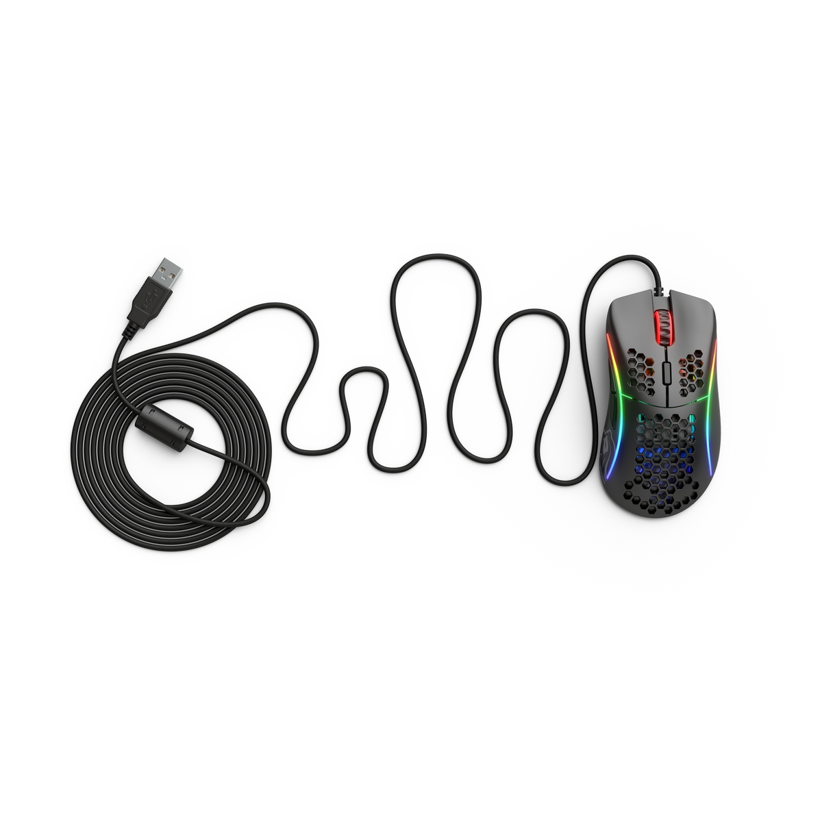 Glorious - B Grade Glorious Model D USB RGB Optical Gaming Mouse - Matte Black (GD-BLACK)