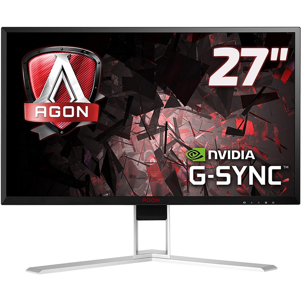 B Grade AOC AGON AG271QG 27" 2560 x 1440 IPS G-Sync 165Hz Gaming Widescreen LED Monitor - Black/Red