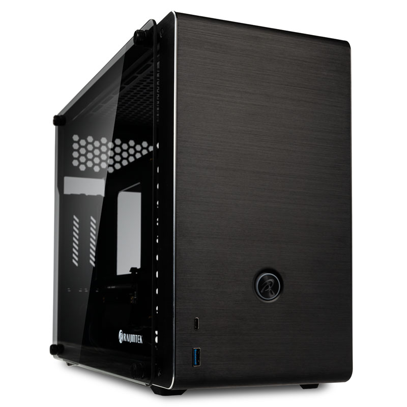 B Grade Raijintek Ophion Evo Mini-ITX Case - Black Tempered Glass