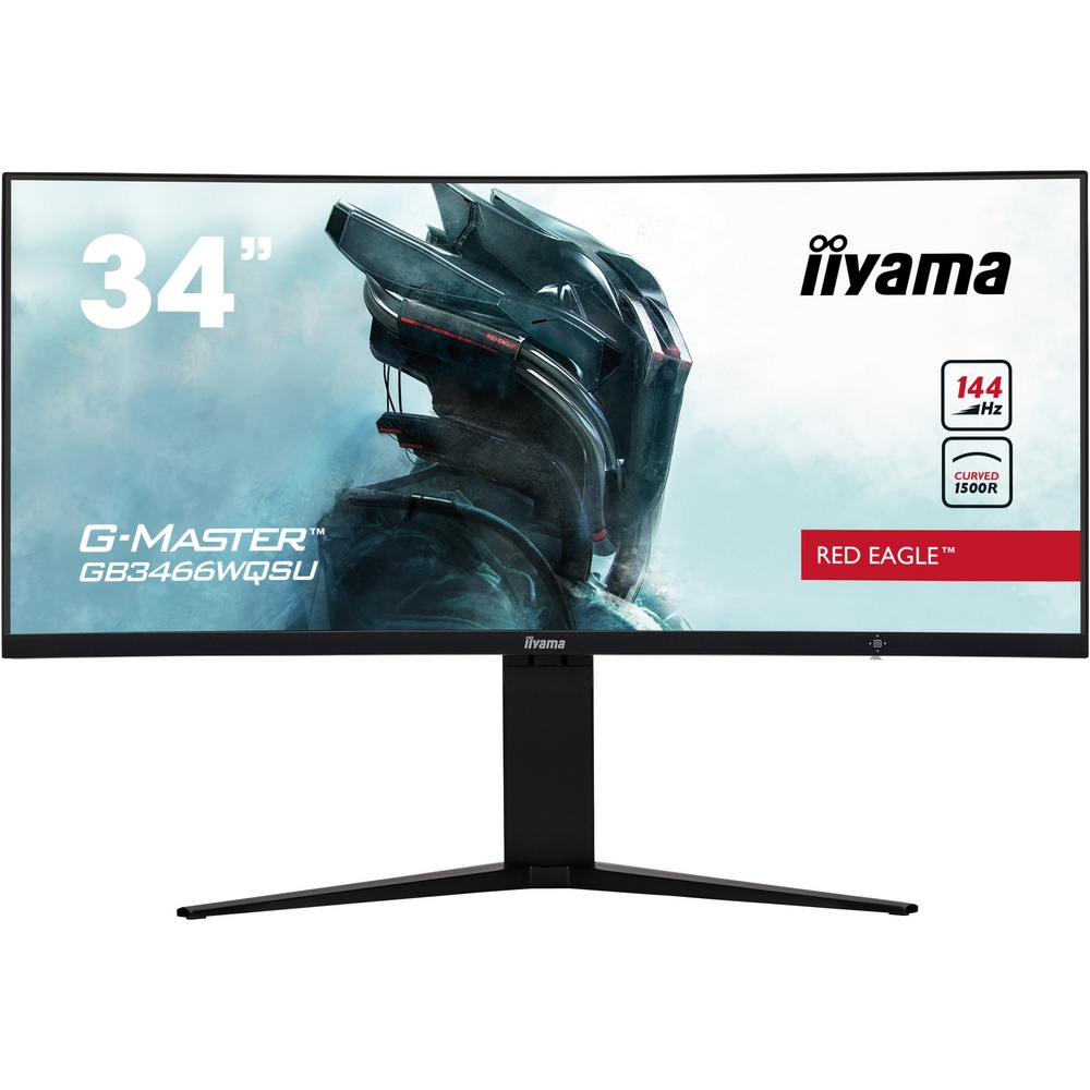 B Grade Iiyama 34" G-Master GB3466WQSU-B1 3440x1440 VA 144Hz 1ms Freesync Premium Curved Gaming Monitor