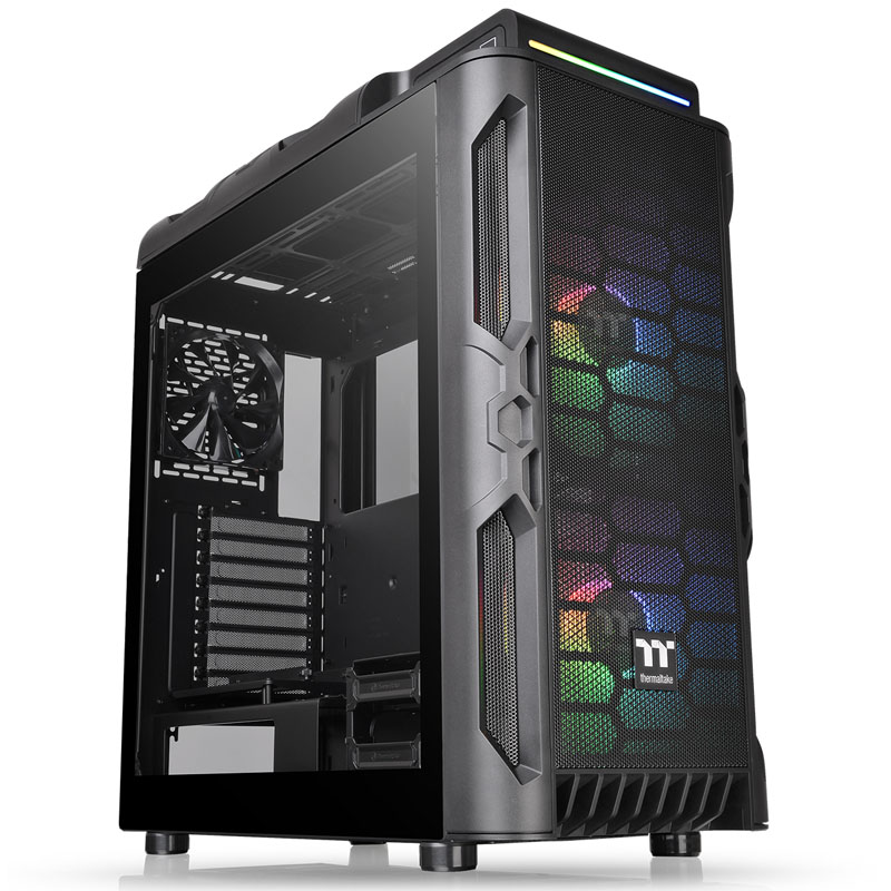 B Grade Thermaltake Level 20 RS ARGB Mid-Tower Case - Black Tempered Glass