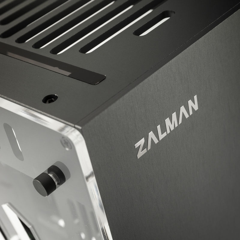Zalman - B Grade Zalman Z-Machine 300 Aluminium Mini-ITX Case - Grey Window