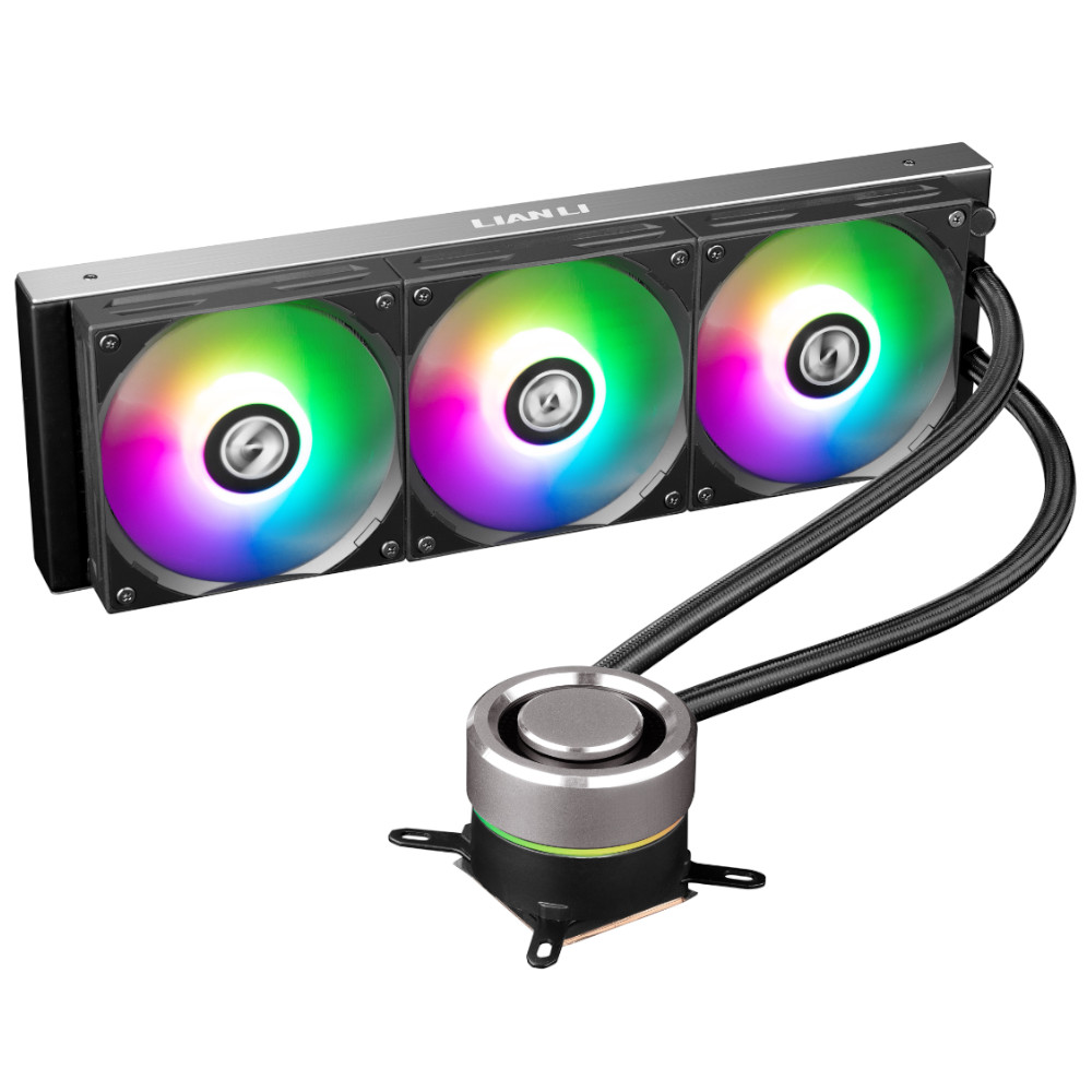 B Grade Lian-Li GALAHAD AIO 360mm High Performance RGB CPU Water Cooler - Black