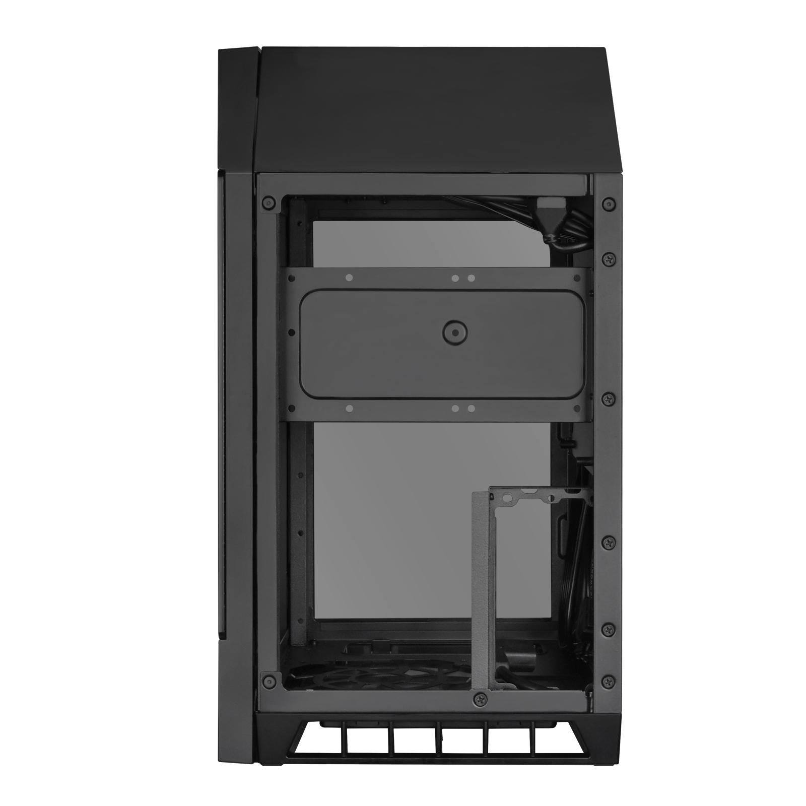 SilverStone - B Grade Silverstone Lucid LD03 Mini ITX Case - Black Tempered Glass