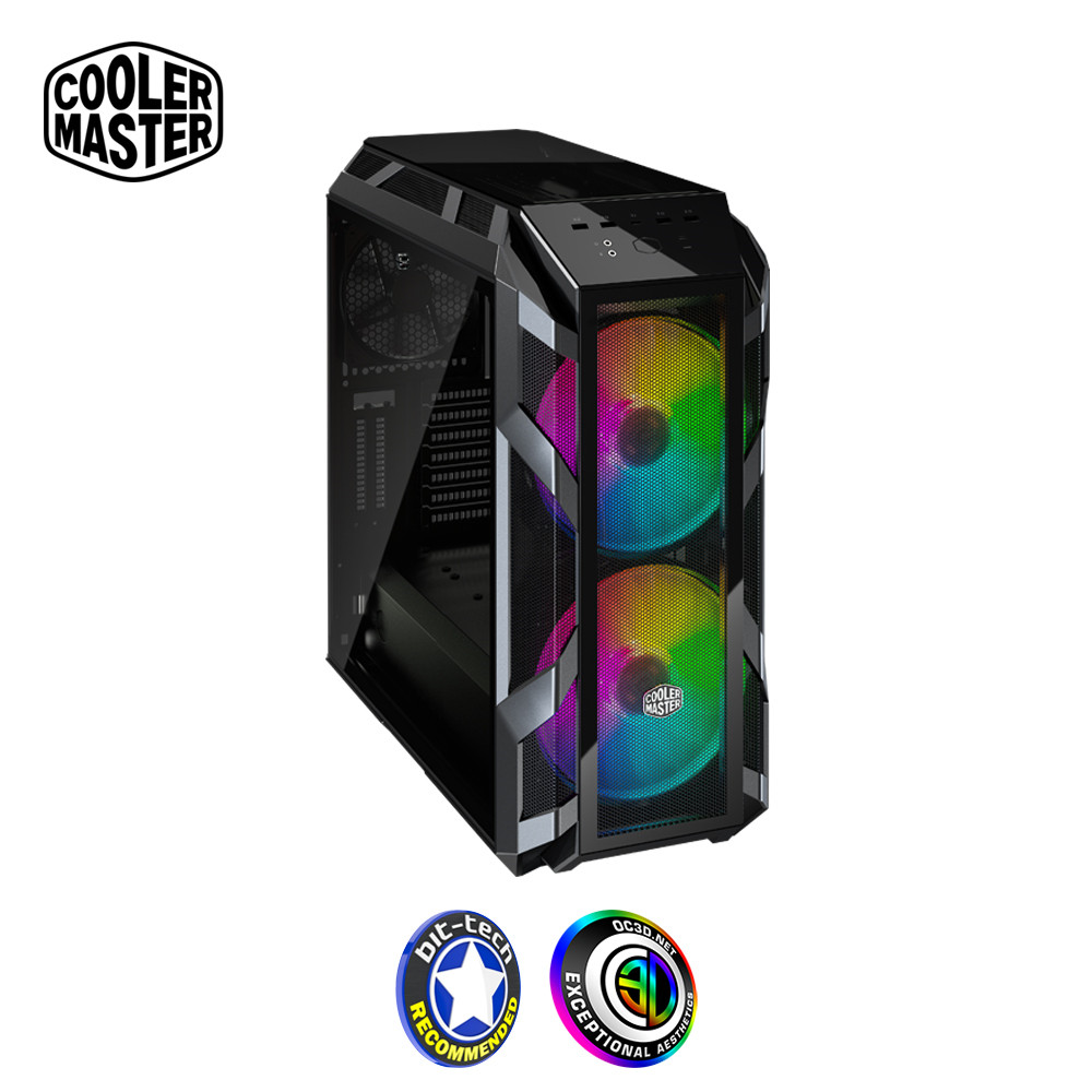 B Grade CoolerMaster MasterCase H500M Mesh Midi Tower Gaming Case - Gunmetal Tempered Glass