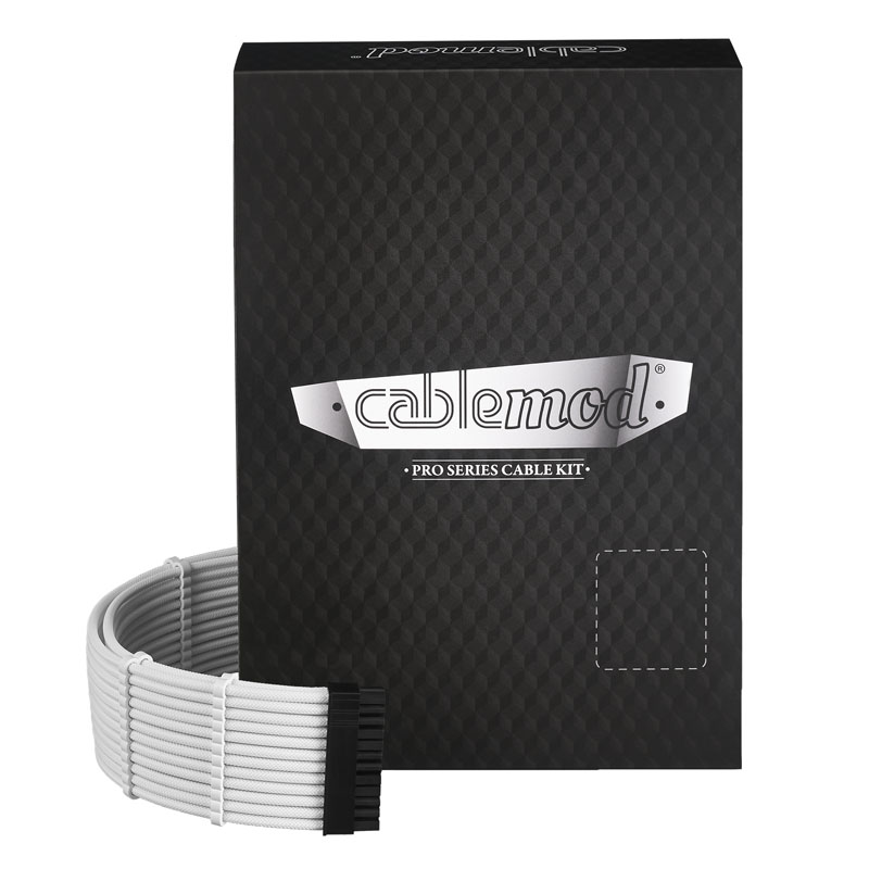 B Grade CableMod PRO ModMesh C-Series RMi & RMx Cable Kit - White (Black Label)