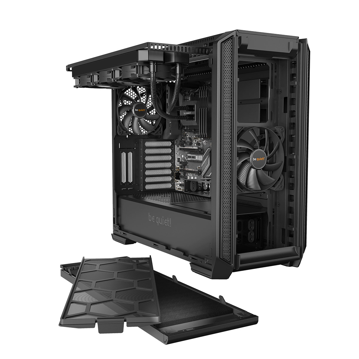 be quiet! - B Grade be quiet! Silent Base 601 Midi-Tower Case - Black Tempered Glass
