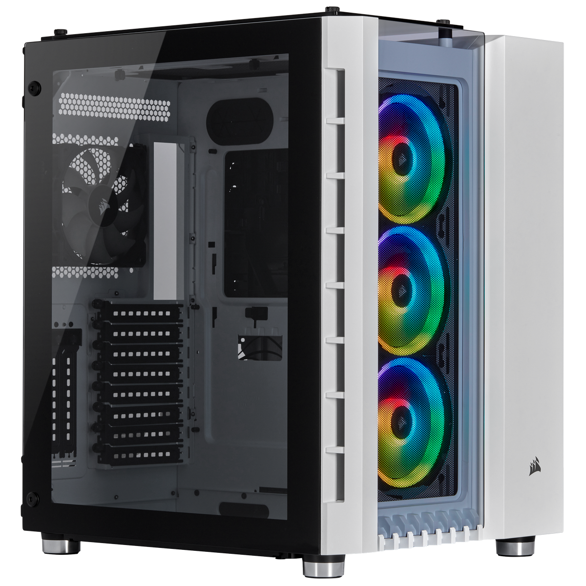 B Grade Corsair Crystal 680X RGB High Airflow ATX Case - White Tempered Glass (CC-9