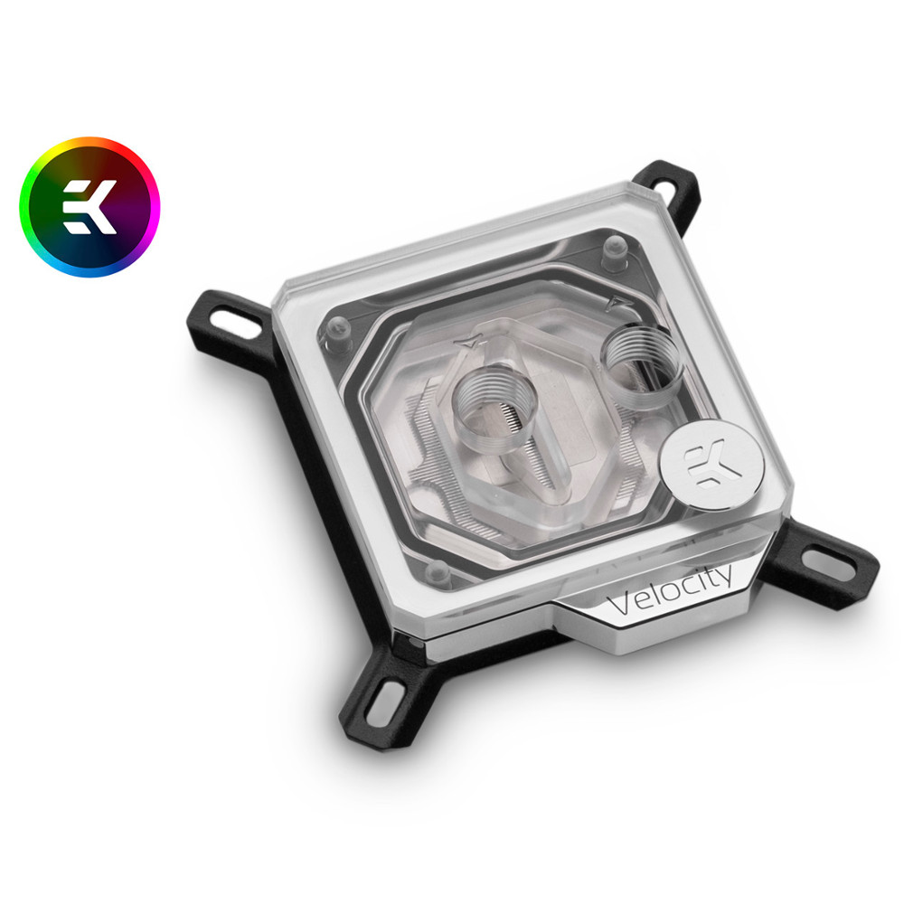 B Grade EK Water Blocks EK-Velocity Digital Addressable RGB CPU Water Block - Nicke