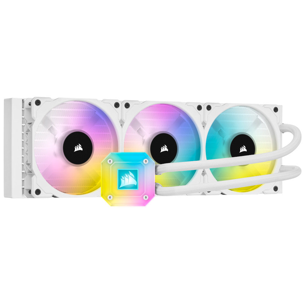 B Grade Corsair Hydro Series iCUE H150i Elite CAPELLIX RGB WHITE Performance Liquid