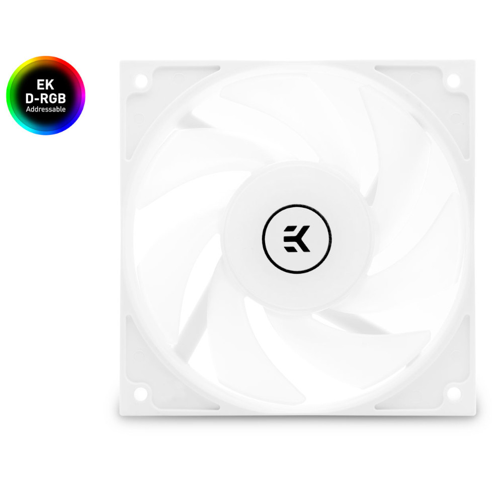 B Grade EK Water Blocks EK-Vardar EVO 120ER D-RGB (500-2200 rpm) Fan - White