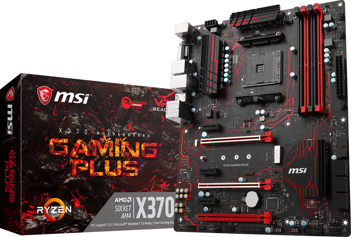 B Grade MSI X370 Gaming Plus AMD X370 (Socket AM4) DDR4 ATX Motherboard