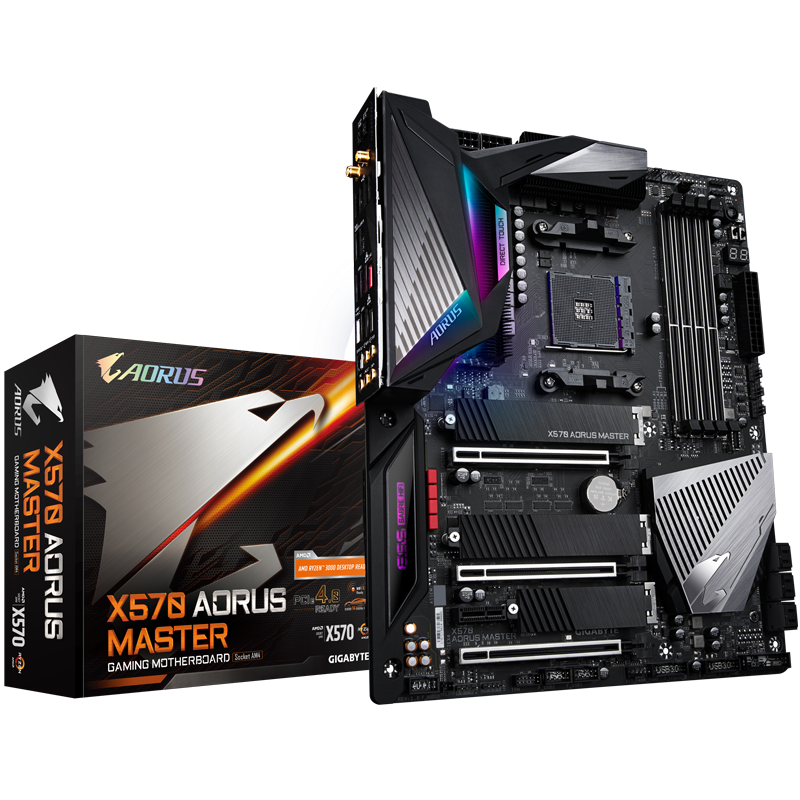 B Grade Gigabyte X570 AORUS MASTER (AMD AM4) DDR4 X570 Chipset ATX Motherboard