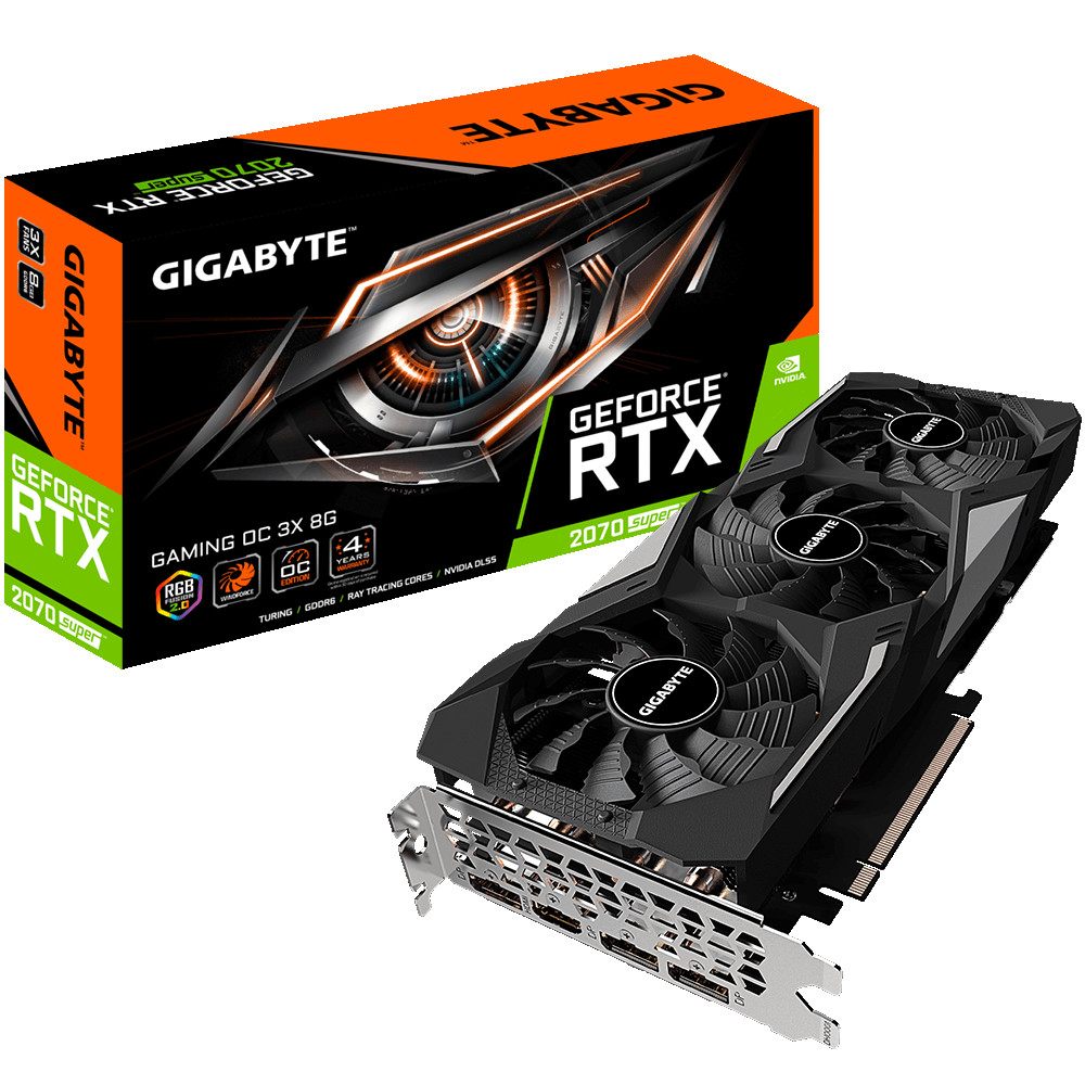 B Grade Gigabyte GeForce RTX 2070 SUPER Gaming OC 3X 8192MB GDDR6 PCI-Express Graph