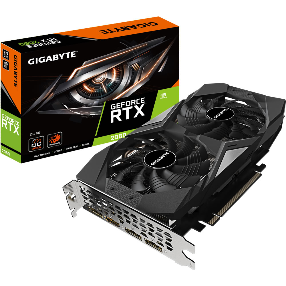 B Grade Gigabyte GeForce RTX 2060 OC Rev2 6144MB GDDR6 PCI-Express Graphics Card