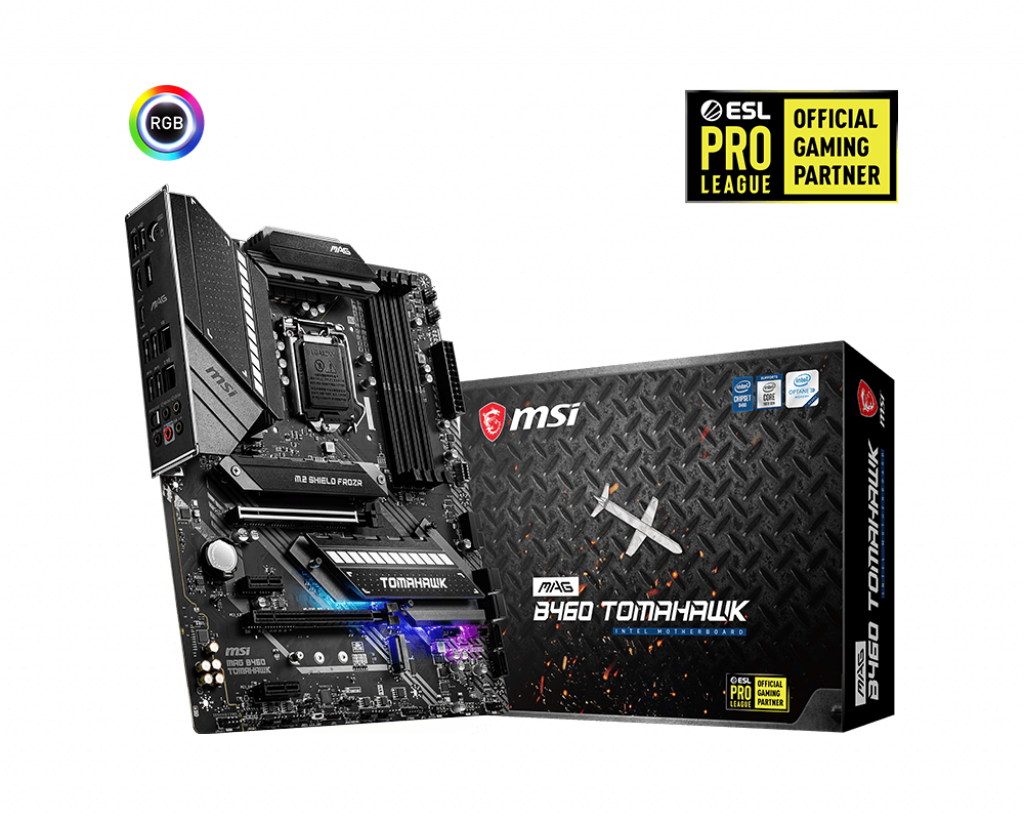 B Grade MSI MAG B460 TOMAHAWK (Socket LGA 1200) DDR4 ATX Motherboard