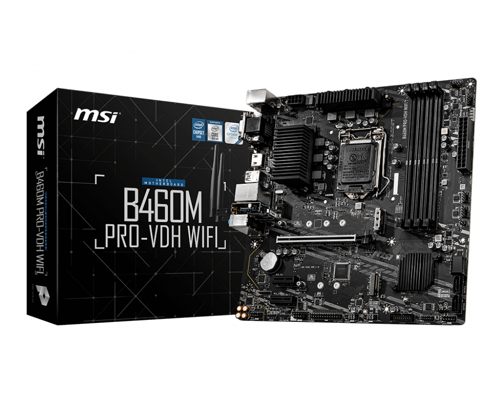 B Grade MSI B460M PRO-VDH WIFI  (Socket LGA 1200) DDR4 Micro-ATX Motherboard