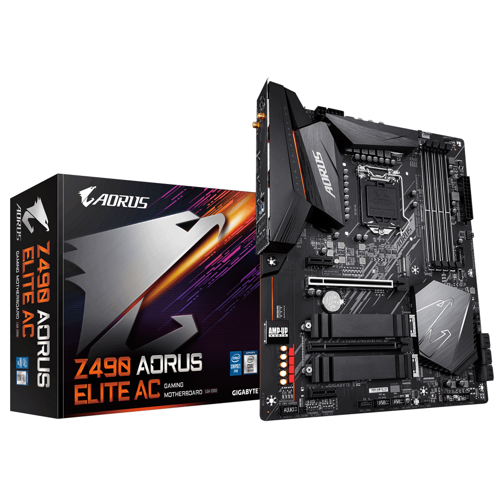 B Grade Gigabyte Z490 Aorus Elite AC (Socket LGA 1200) DDR4 ATX Motherboard