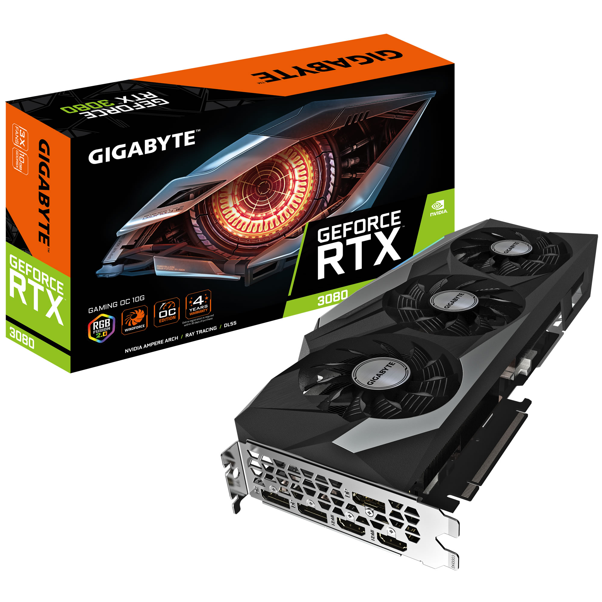 B Grade Gigabyte GeForce RTX 3080 Gaming OC V2 LHR 10GB GDDR6X PCI-Express Graphics Card