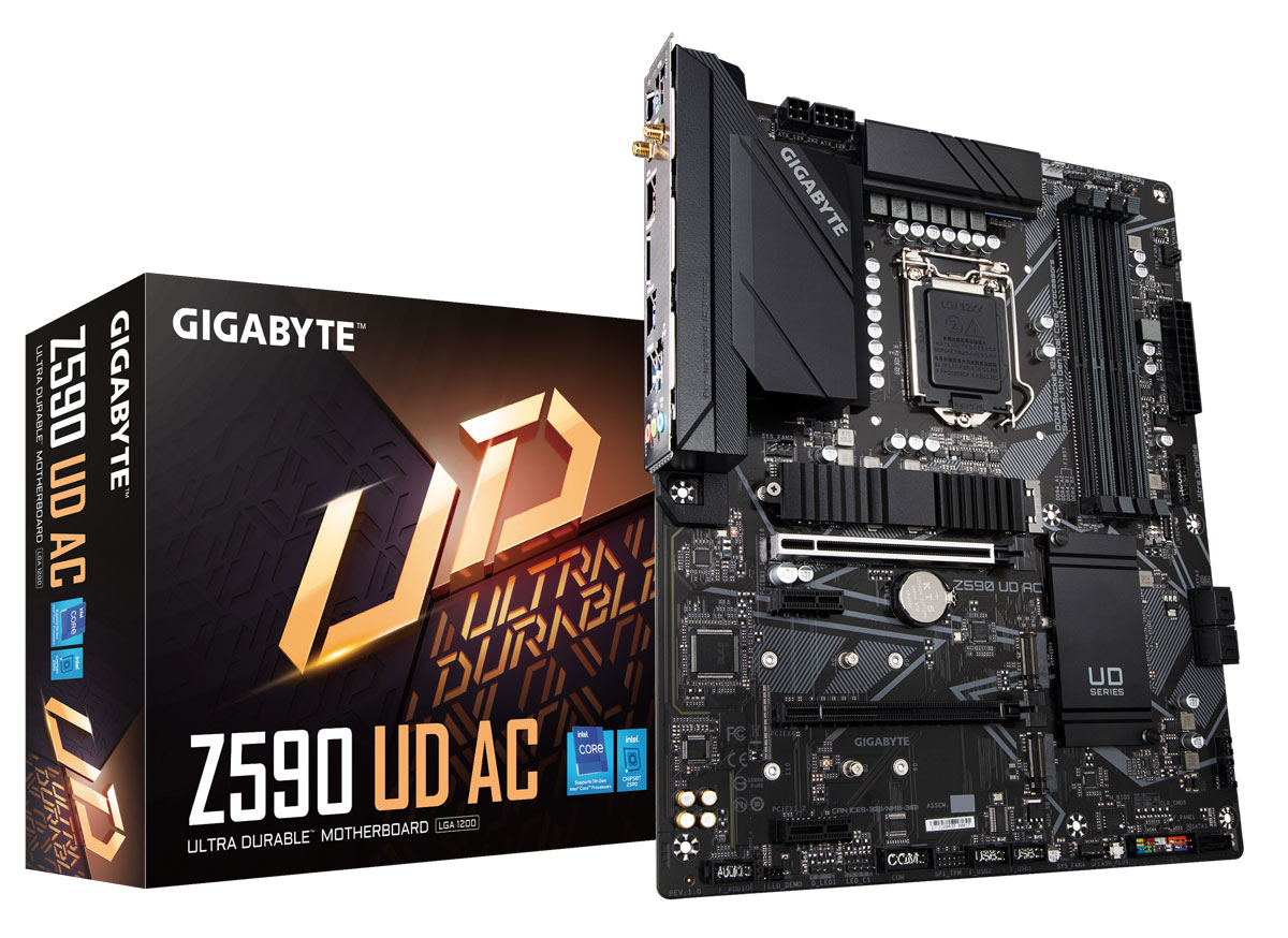 B Grade Gigabyte Z590 UD AC (Socket LGA 1200) DDR4 ATX Motherboard