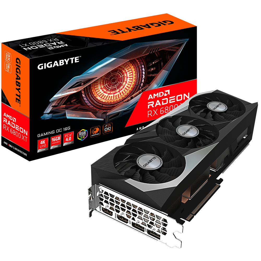 B Grade Gigabyte Radeon RX 6800 XT Gaming OC 16GB GDDR6 PCI-Express Graphics Card