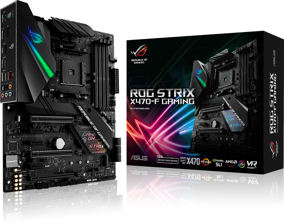 B Grade Asus ROG Strix X470-F Gaming AMD X470 (Socket AM4) DDR4 ATX Motherboard