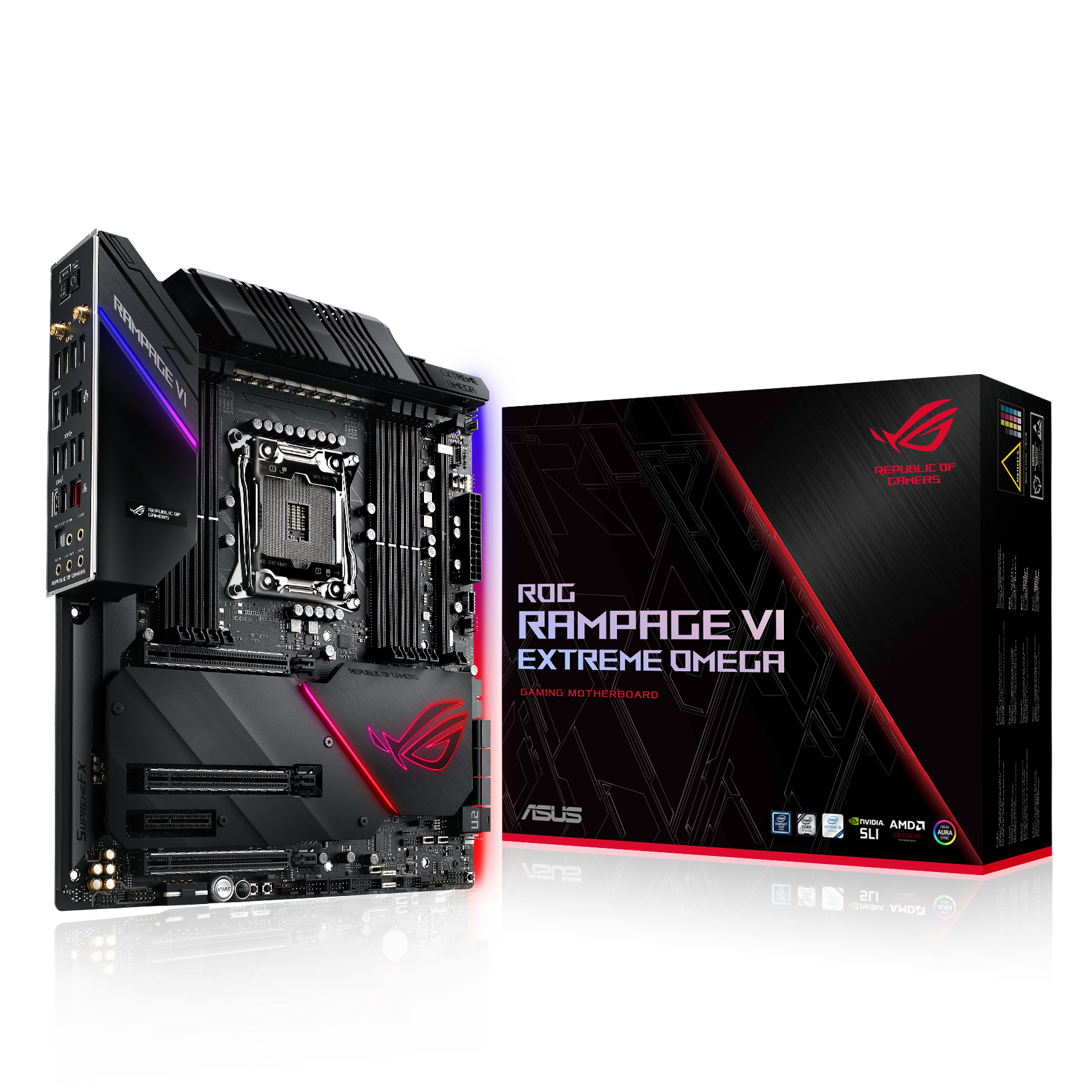 B Grade Asus ROG Rampage VI Extreme Omega (Socket 2066) Intel X299 EATX Motherboard