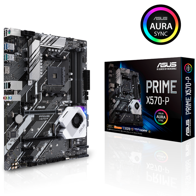 B Grade Asus Prime X570-P (AMD AM4) DDR4 X570 Chipset ATX Motherboard