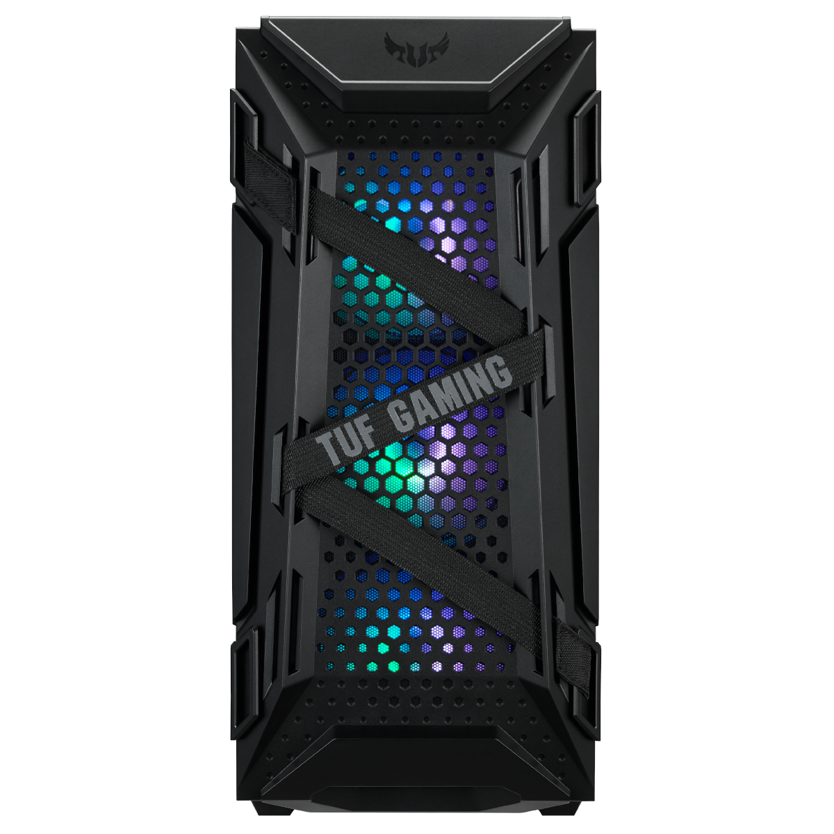 Asus - B Grade ASUS TUF Gaming GT301 Midi-Tower Case - Black Tempered Glass