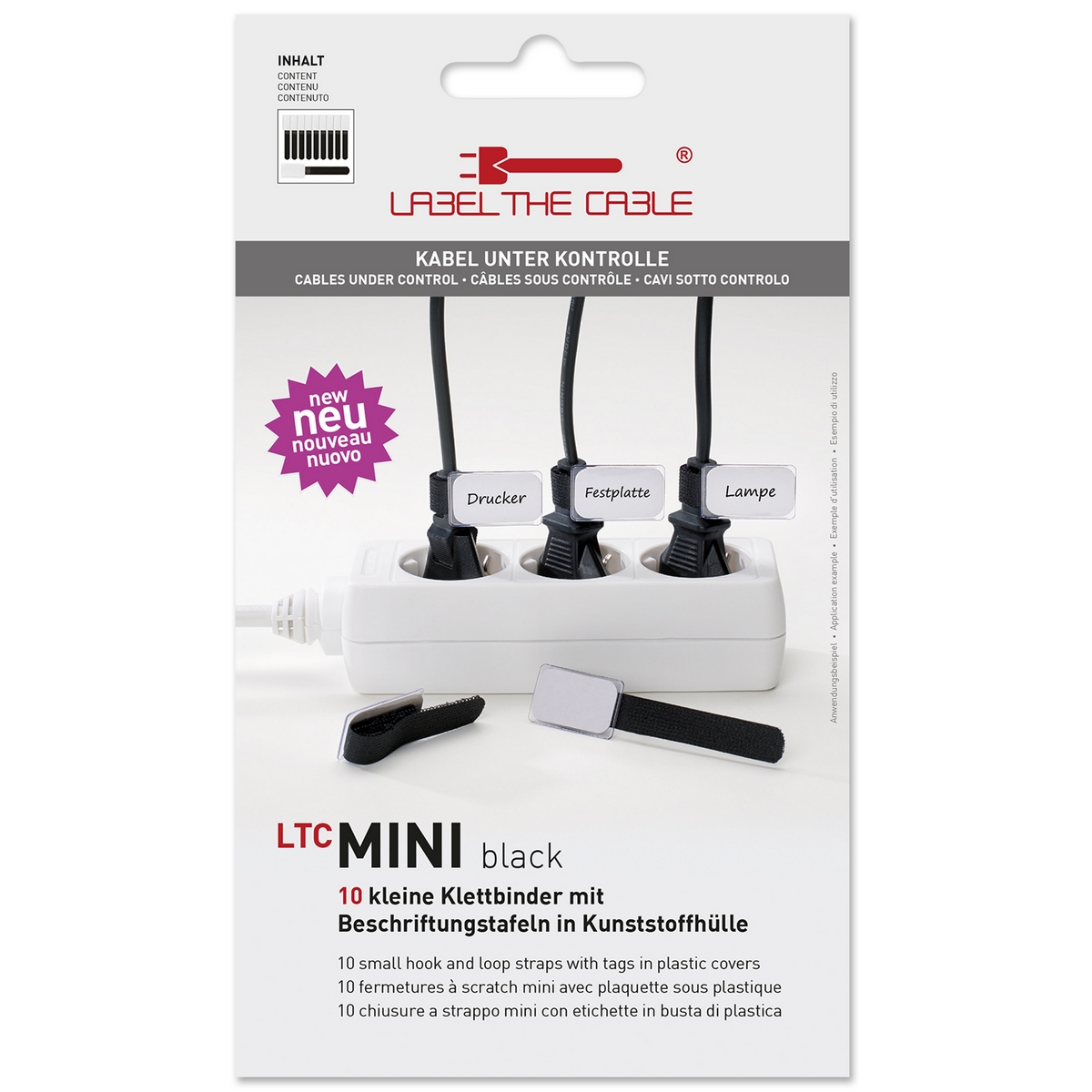 LTC - LTC Cable and Desk Management Standard Cable Tidy Value Pack - Tidy Your Ma