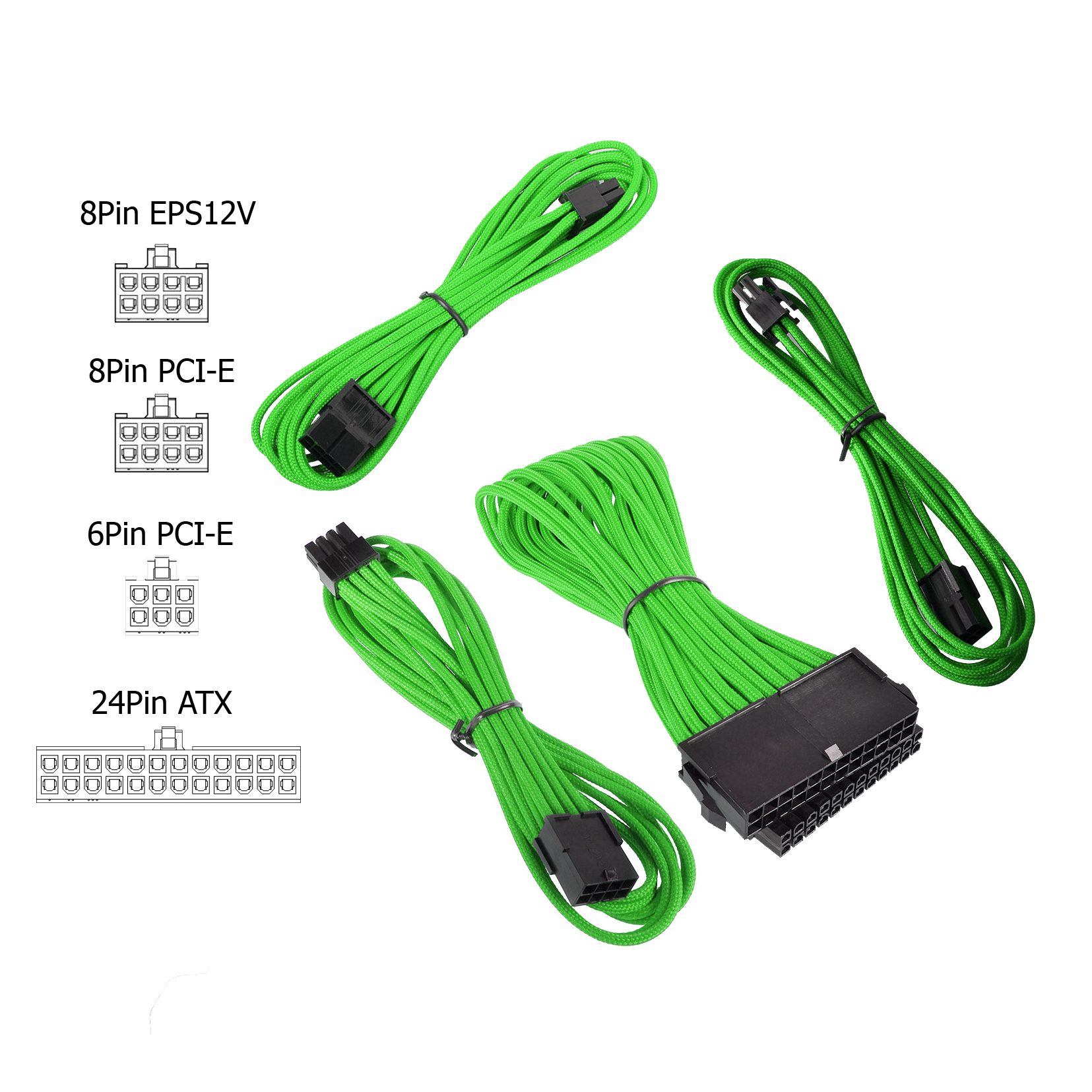 BitFenix - BitFenix Alchemy Cable Bundle - Green