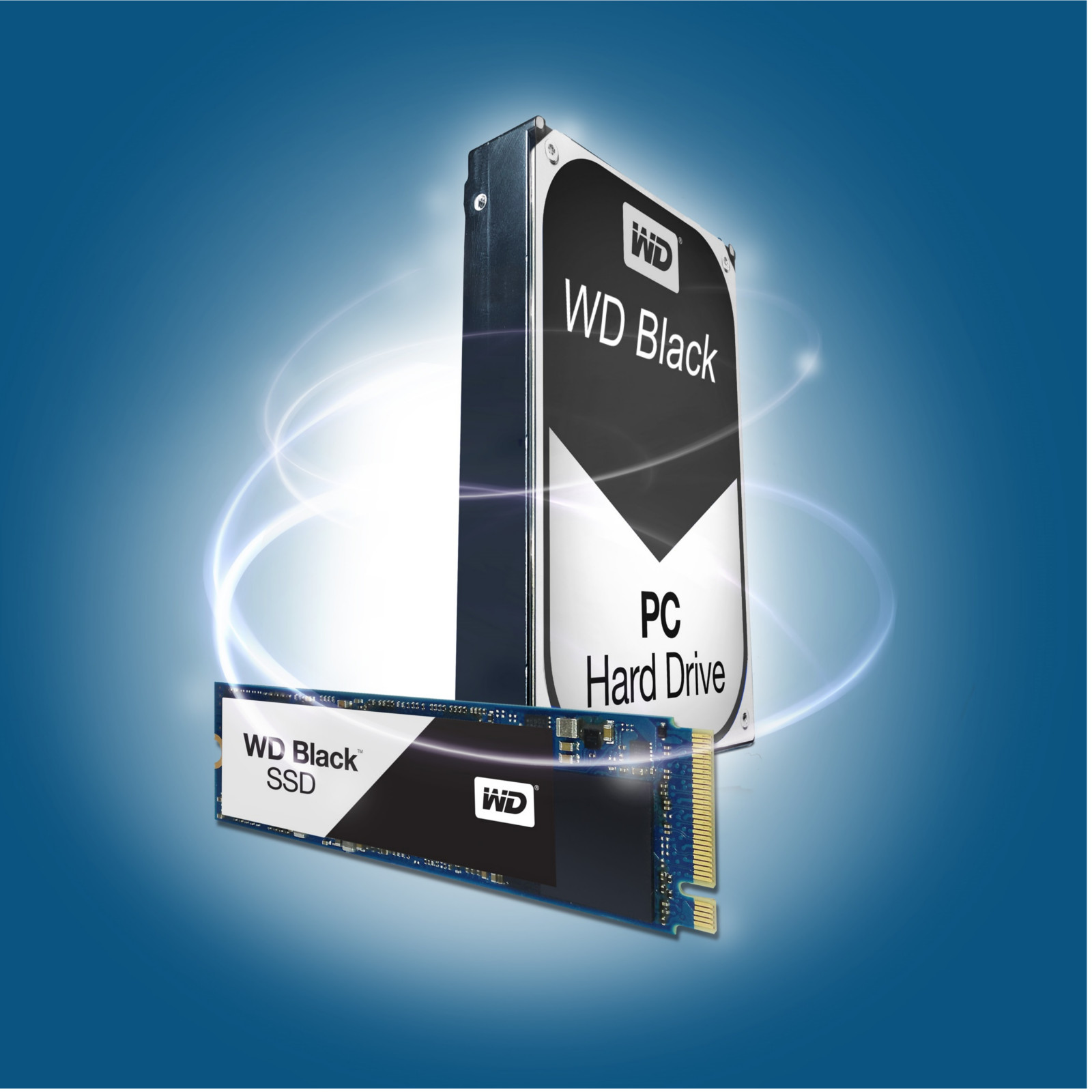 WD - WD Black 250GB M.2 SSD  1TB Performance HDD Bundle