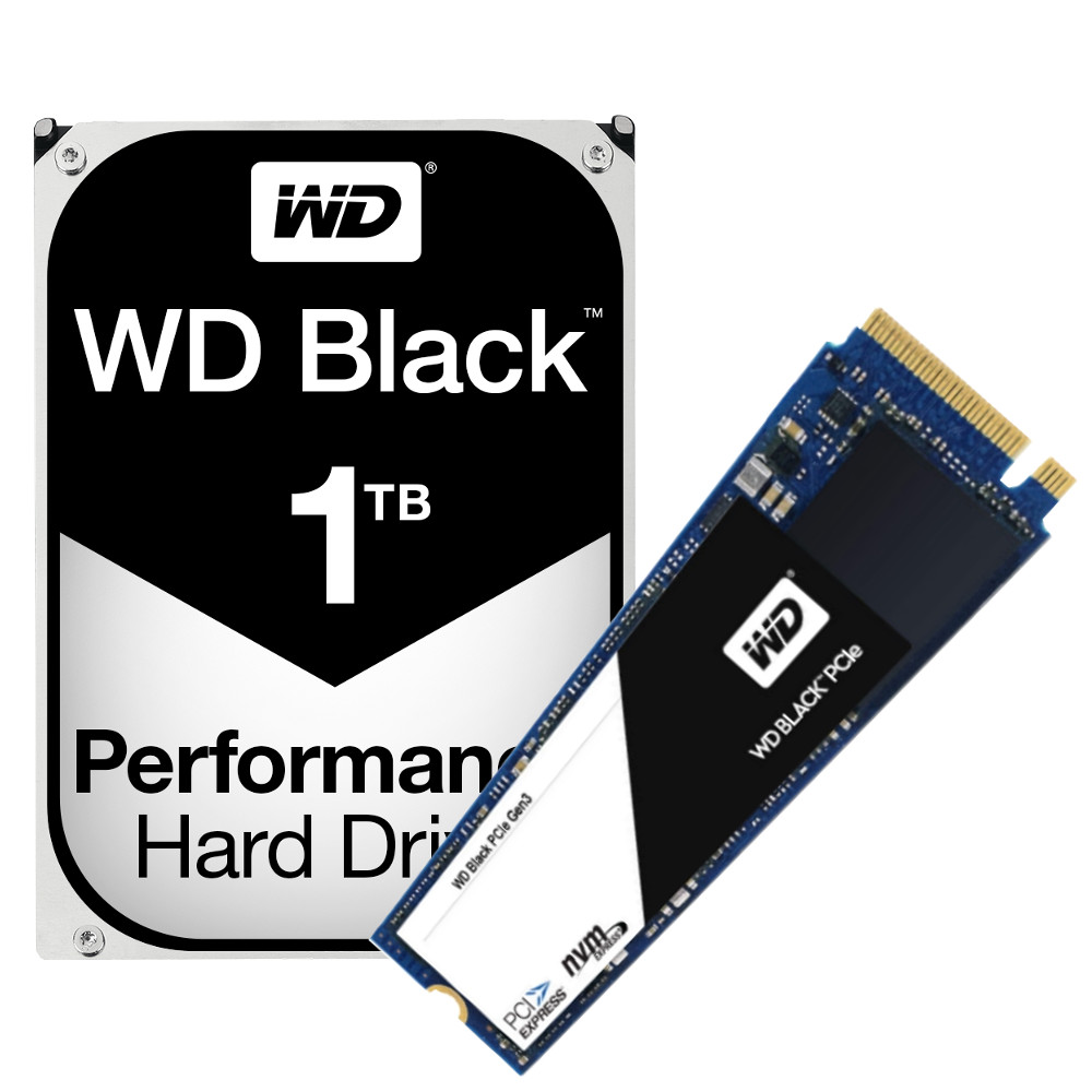 WD - WD Black 500GB M.2 SSD  1TB Performance HDD Bundle