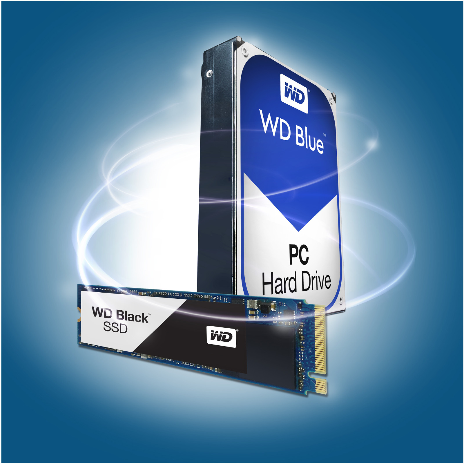 WD SN850 1TB NVME M.2 SSD with Heatsink  2TB Blue HDD Bundle