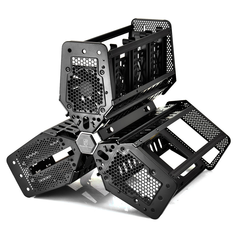Deepcool - Deepcool Tristellar Mini-ITX Gaming PC Case - Black